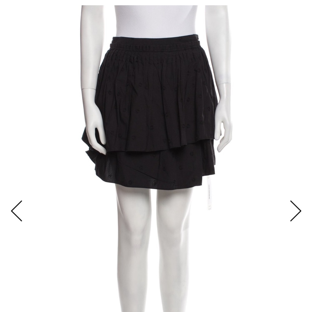 Ulla Johnson Black Layered Skirt - size 2